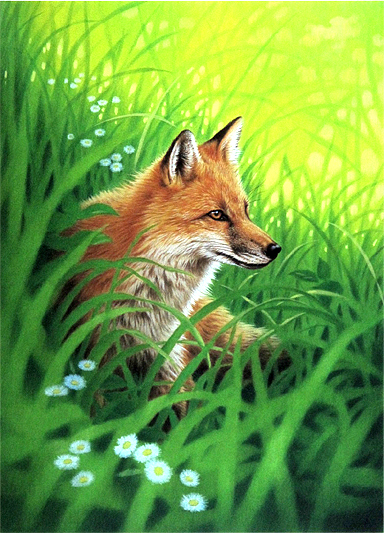 ジョウ・ナイトウの絵画作品　タイトルは、夏翠